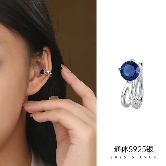 C廠 韓系彩色鋯石S925純銀耳骨夾批發 折扣@洽客服 26.08.W3「ES4143」