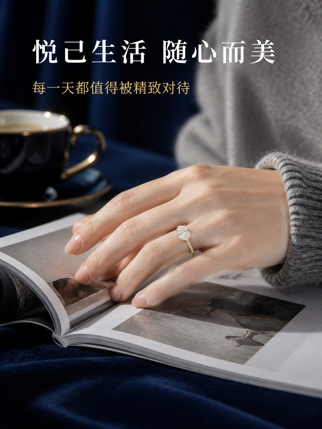 C廠 韓系滿鑽四爪鴿子莫桑鑽S925純銀戒指-附證明書批發 折扣@洽客服 26.08.W2「RS4007」