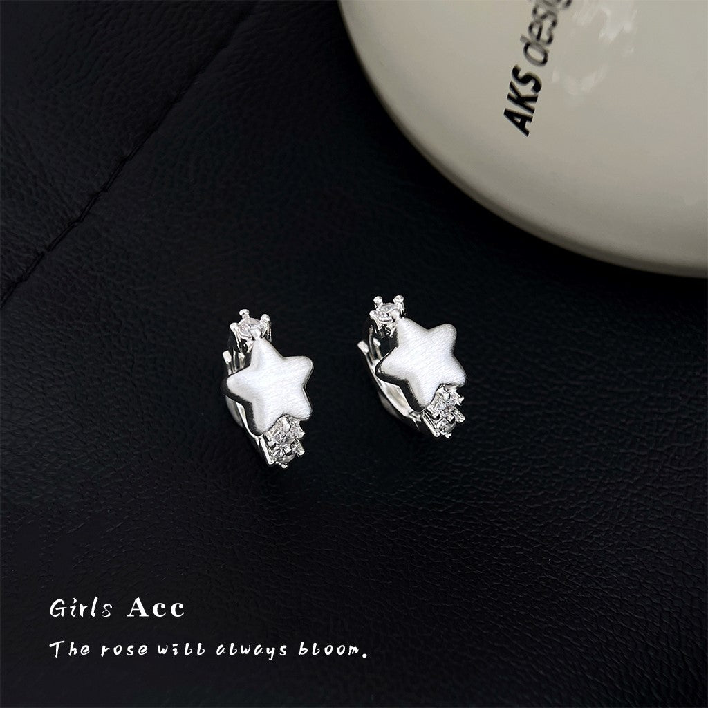 A廠 日韓款星星微鑲鋯石耳環 批發 折扣@洽客服 26.01.W1「6927」