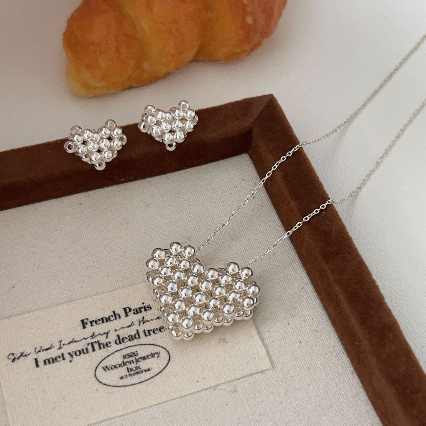 C3廠 韓版重工編製愛心S925純銀項鍊 批發 折扣@洽客服 25/11.W4「HXL365」