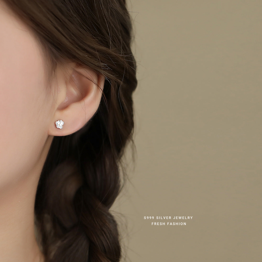 C廠 韓國韓版不規則小花S999純銀耳環 批發 折扣@洽客服 24.11.W2「E5772」