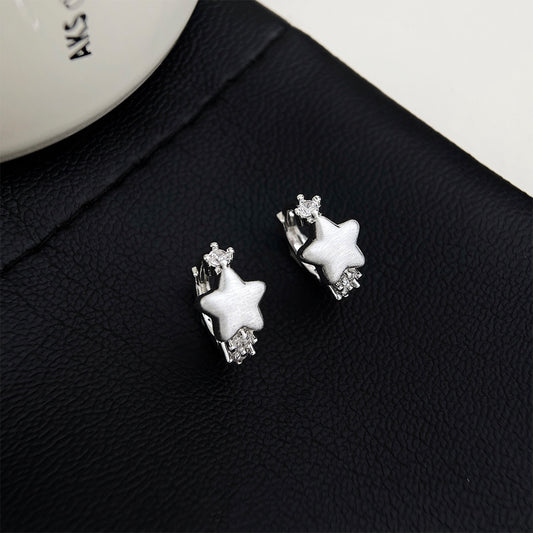 A廠 日韓款星星微鑲鋯石耳環 批發 折扣@洽客服 26.01.W1「6927」