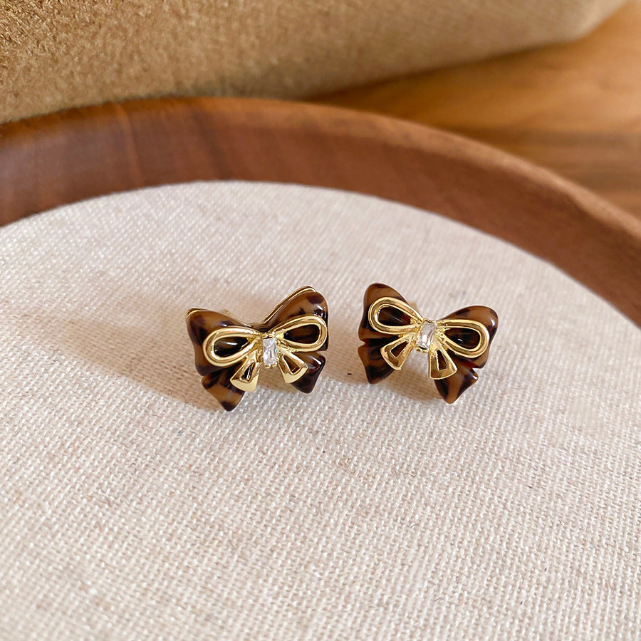 A2廠 韓國韓版鑲鑽蝴蝶結耳環  批發 折扣@洽客服 26.01.W1「HE29692」