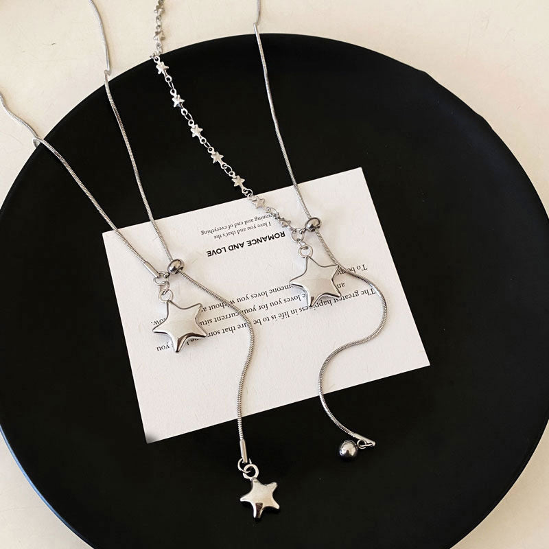 A2廠 韓國韓版不對稱星星項鍊 批發 折扣@洽客服 26.01.W1「HN10985-1 HN10986-1」