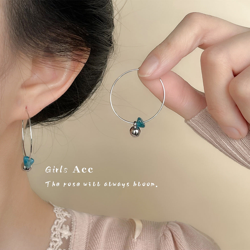 A廠 日韓款手工藝磷灰石耳圈  批發 折扣@洽客服 15.08.W1「5777」
