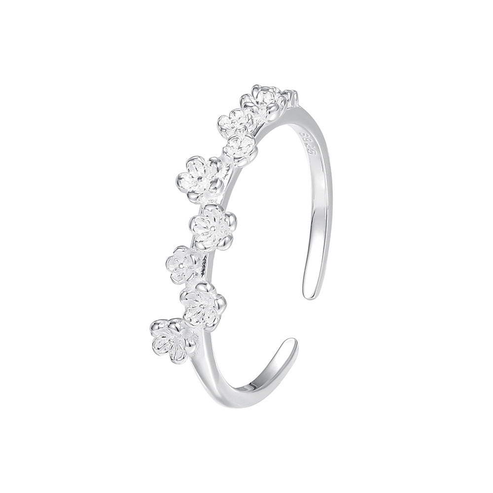 C廠 韓國韓版細圈桃花S925純銀戒指 批發 折扣@洽客服 25.11.W1「K2404 K2405」