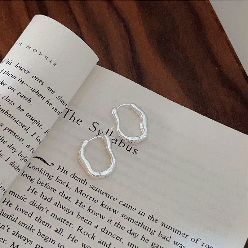 C3廠 韓國韓版幾何重工圈圈S925純銀耳環 批發 折扣@洽客服 25.10.W5「HES021」