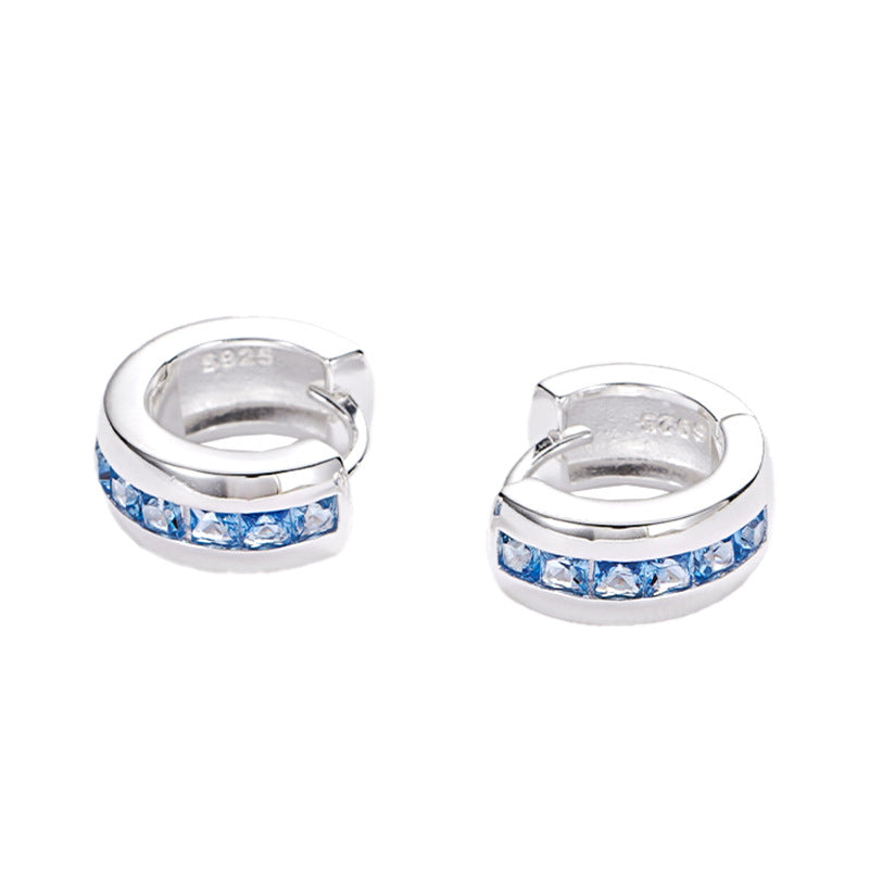 C2廠 925純銀 鑲嵌方形鋯石耳環 批發 折扣@洽客服 26.01.W2「XSE2252」