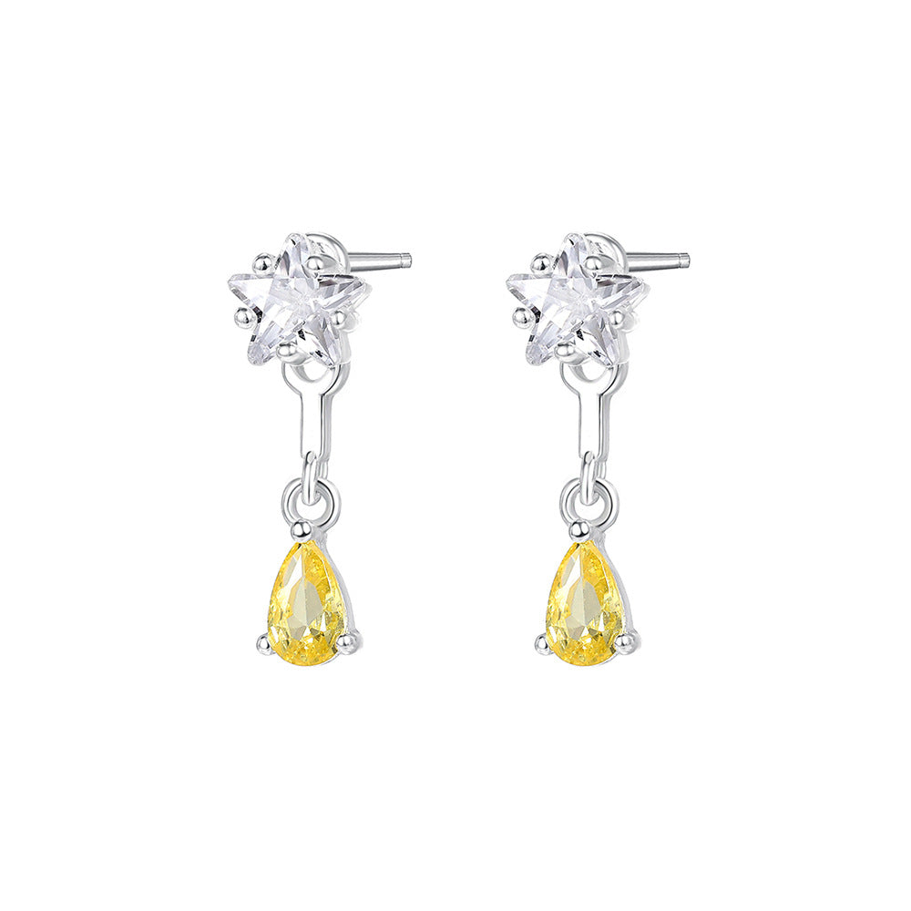 C廠 韓國韓版五角星流蘇水滴S925純銀耳環 批發 折扣@洽客服 24.11.W2「E5756」