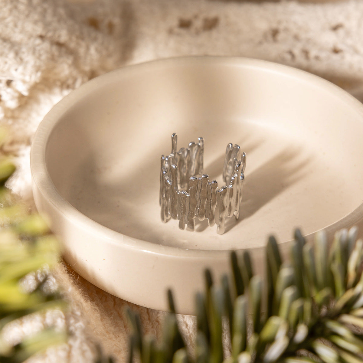 B廠 歐美款鋼色幾何線開口鈦鋼鍍18K金戒指批發 折扣@洽客服 26.03.W2「JDRW2409001-S,JDRW2409001」