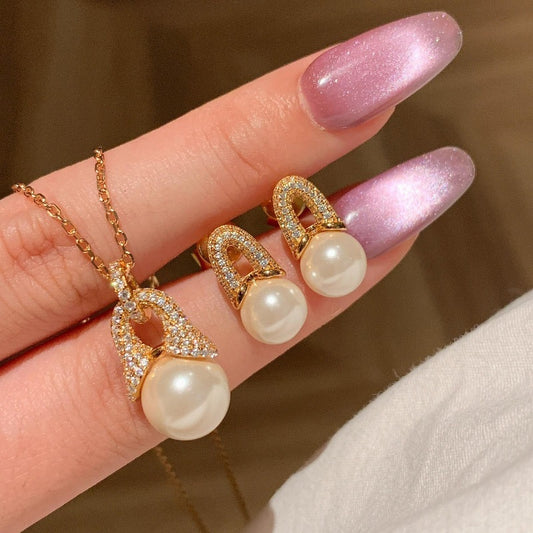 A2廠 韓國韓版鋯石珍珠吊墜電鍍18K真金銀針耳環 批發 折扣@洽客服 25.11.W3「WE4910」