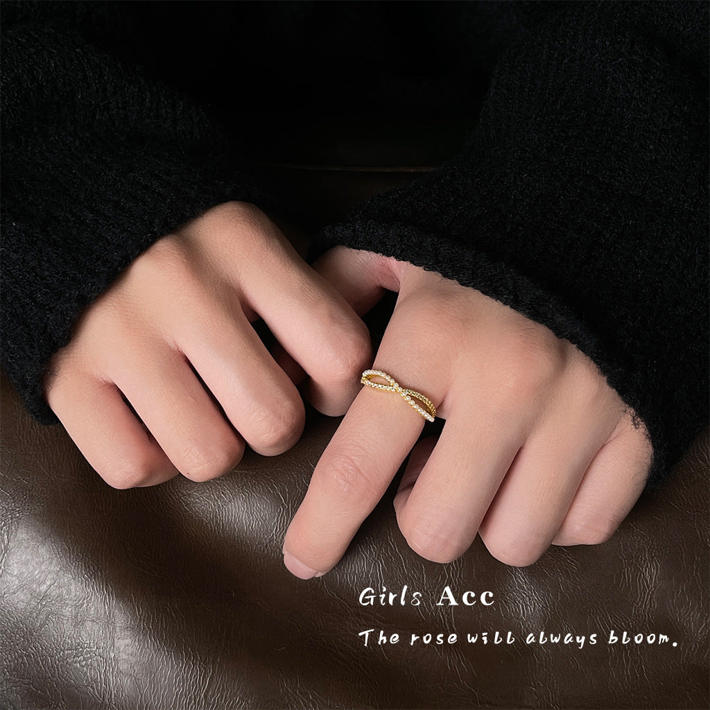 A廠 日韓款 鍍真金鋯石珍珠戒指 批發 折扣@洽客服 25.10.W5「2692」