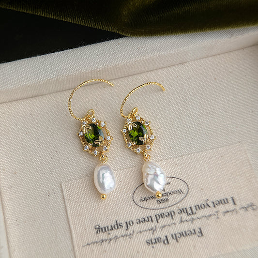 A廠 日韓款復古巴洛克淡水珍珠銀針耳環 批發 折扣@洽客服 25.12.W2「6910」