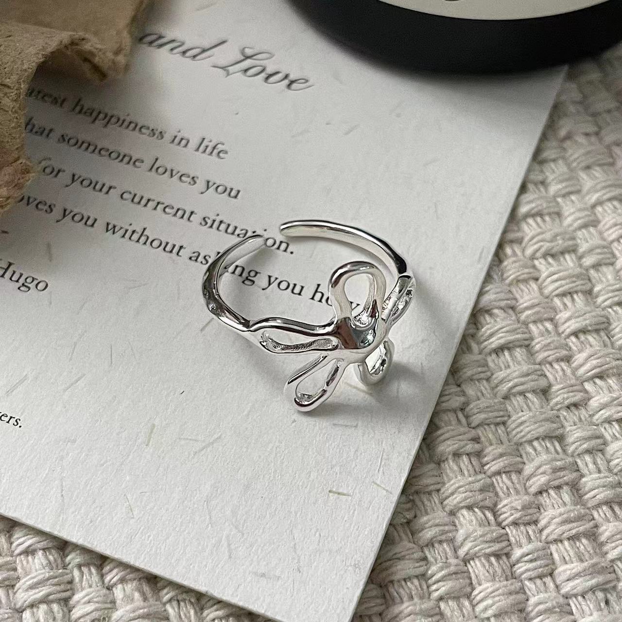 C2廠 韓國韓版小花復古S925銀戒指 批發 折扣@洽客服 25.10.W5「SR1395」