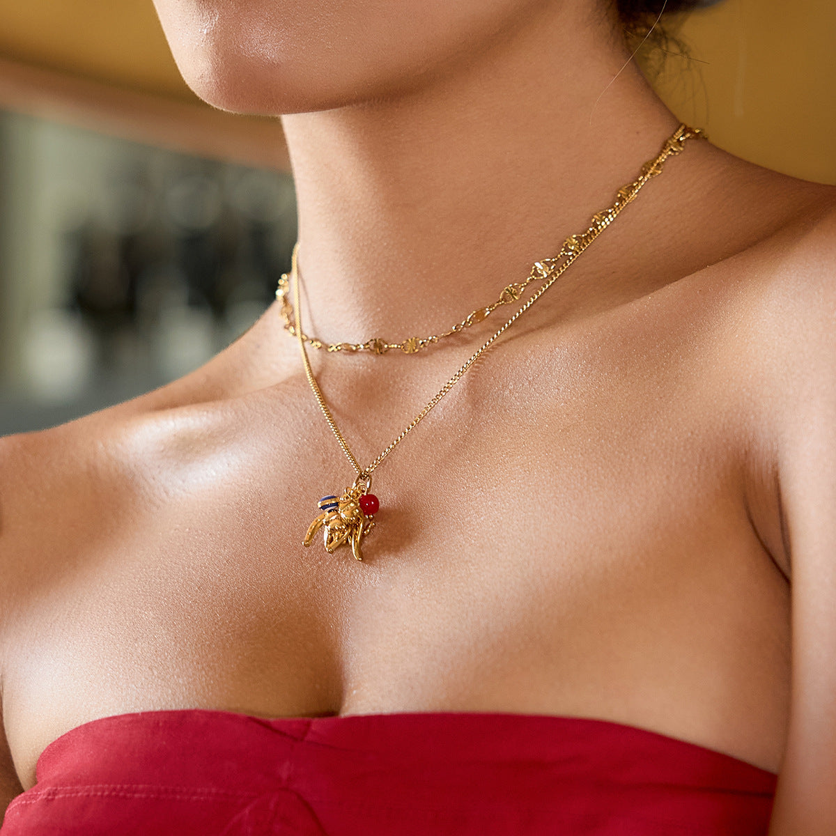 B廠 歐美款 EIMILY 鈦鋼鍍18K金項鍊 批發 折扣@洽客服 25.11.W2「JDN0307051」