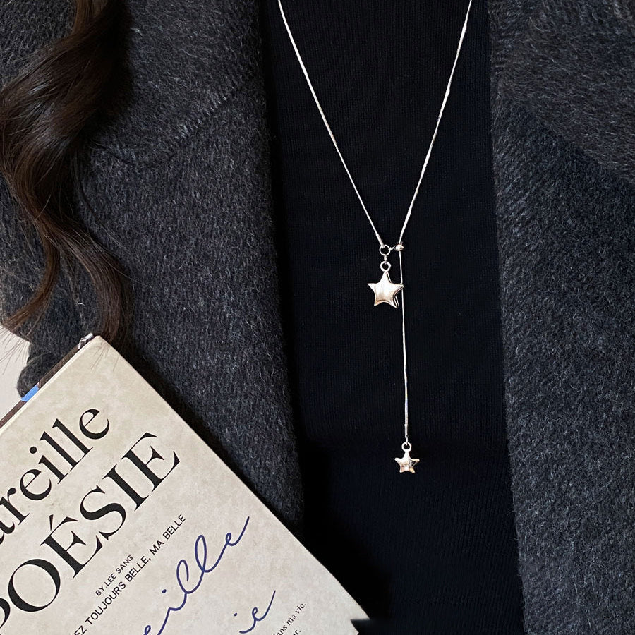 A2廠 韓國韓版不對稱星星項鍊 批發 折扣@洽客服 26.01.W1「HN10985-1 HN10986-1」