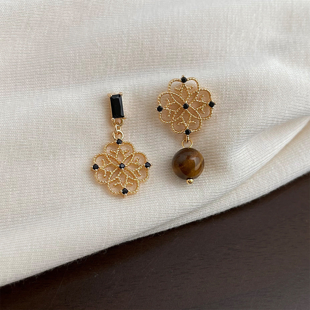 A廠 日韓款鏤空蕾絲鋯石耳環 批發 折扣@洽客服 26.01.W1「6952」