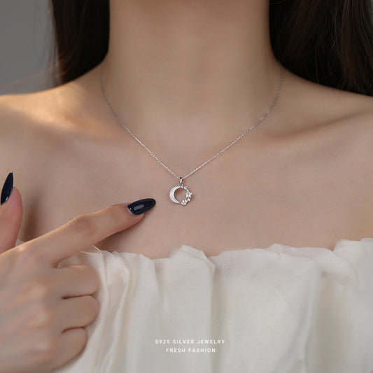 C廠 韓國韓版眾星捧月S925銀項鍊 批發 折扣@洽客服 24.11.W2「A4522」