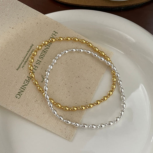 C2廠 韓系限量款橄欖珠手工S925純銀手鍊批發 折扣@洽客服 26.03.W3「XSB4126」