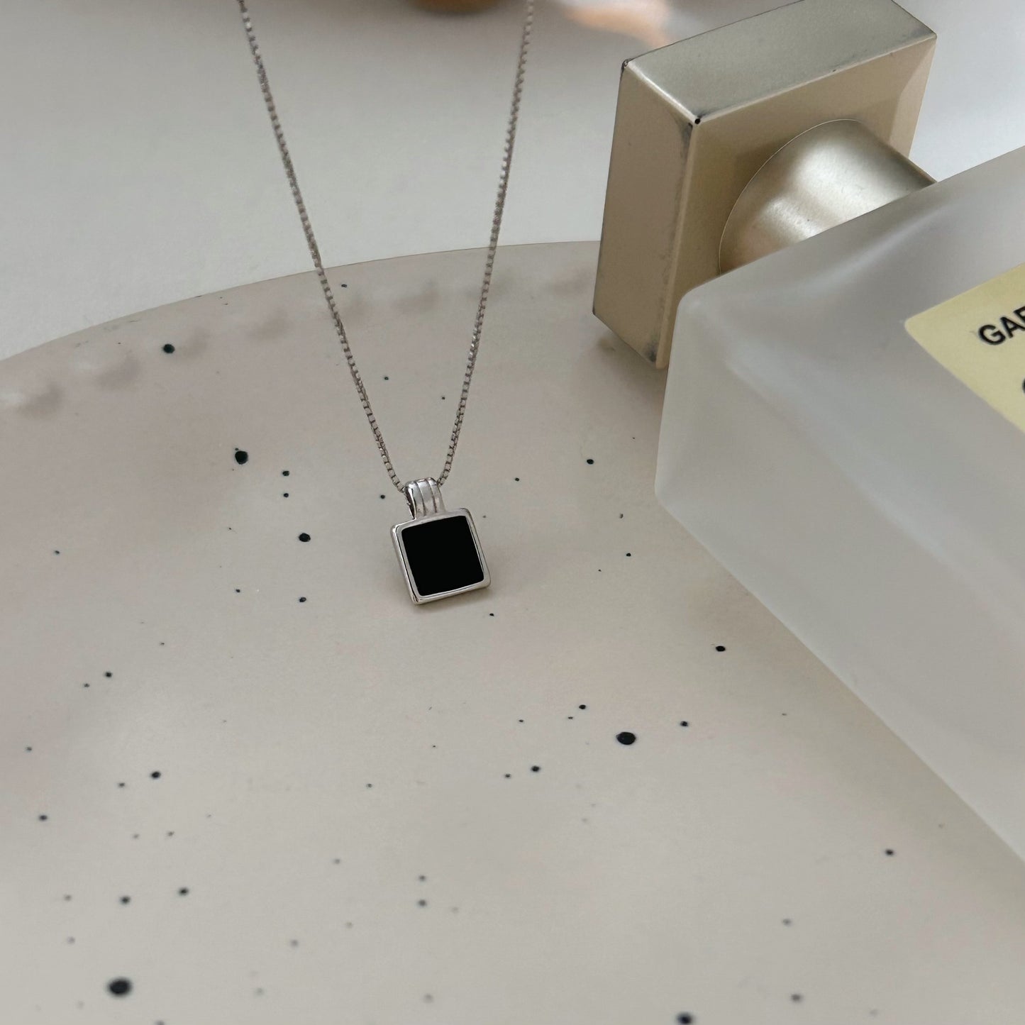 C3廠 韓國韓版幾何方形滴油S925純銀項鍊 批發 折扣@洽客服 25.10.W5「XL012」