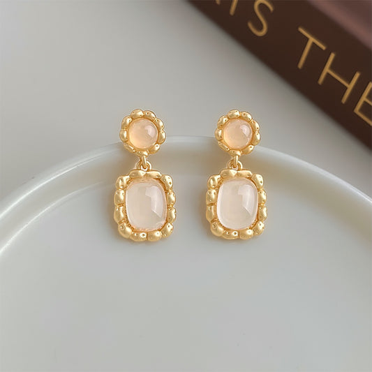 A廠 日韓款霧面磨砂幾何方形銀針耳環 批發 折扣@洽客服 25.12.W2「4811」