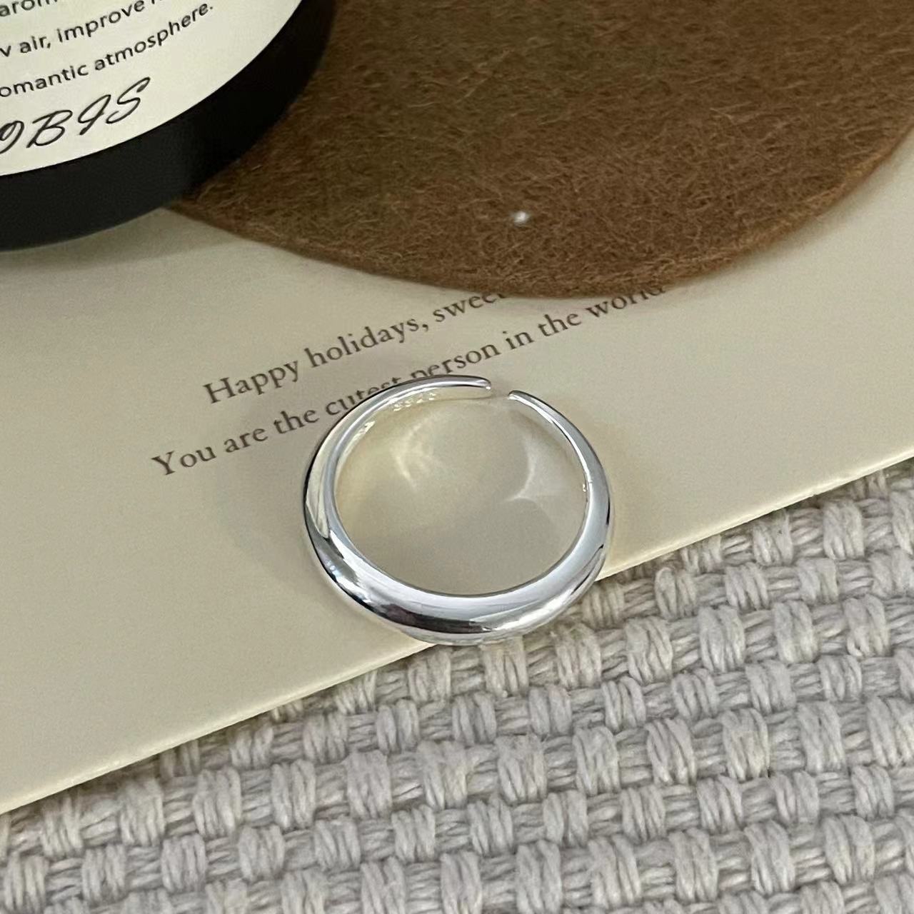 C2廠 韓國韓版泥鰍背素圈S925純銀戒指 批發 折扣@洽客服 26.01.W1「SR1451」