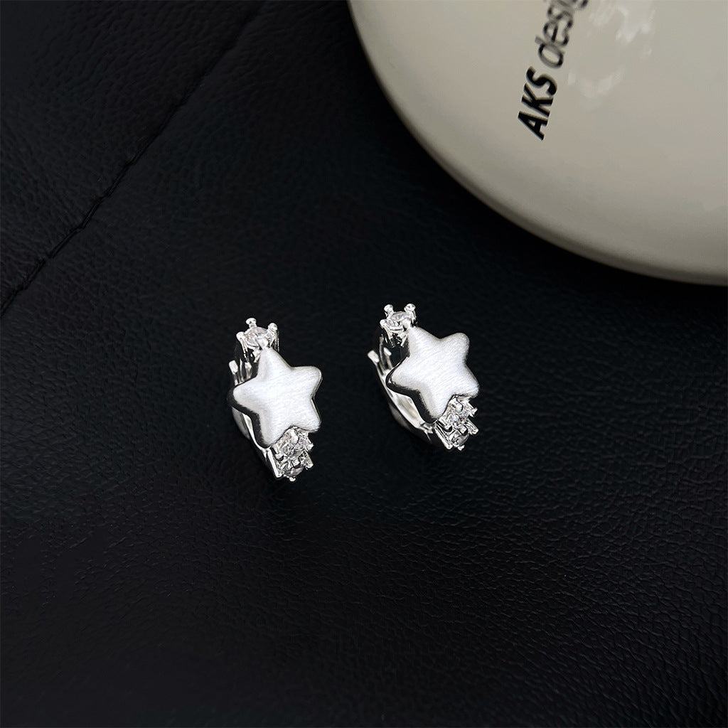 A廠 日韓款星星微鑲鋯石耳環 批發 折扣@洽客服 26.01.W1「6927」