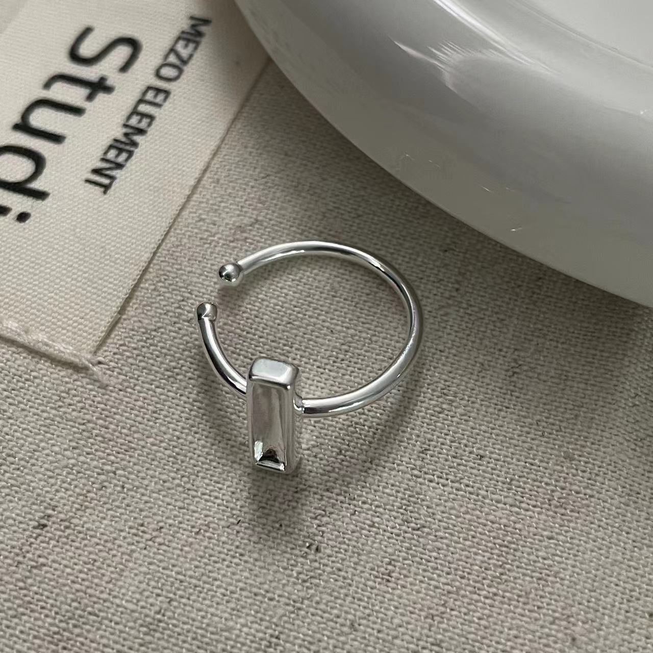 C2廠 韓國韓版方塊S925純銀戒指 批發 折扣@洽客服 25.10.W5「SR1442」