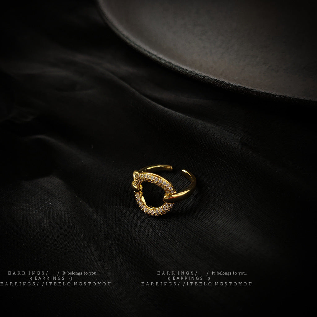 A2廠 日韓款O型設計感微鑲鋯石銅鍍18K金開口戒指 批發 折扣@洽客服 25.12.W1「1468」