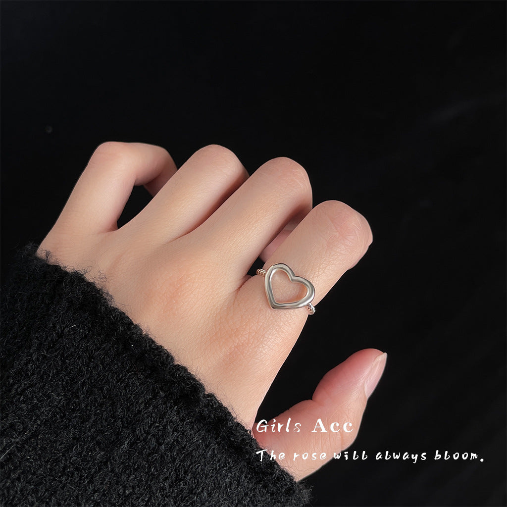 A2廠 日韓款極簡愛心鏤空戒指 批發 折扣@洽客服 25.12.W1「1519」