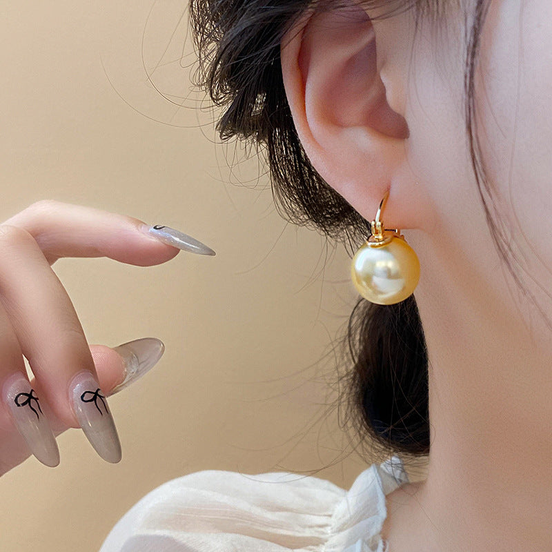 A2廠 韓國韓版圓形珍珠電鍍18K真金銀針耳環 批發 折扣@洽客服 25.11.W1「HE21236」