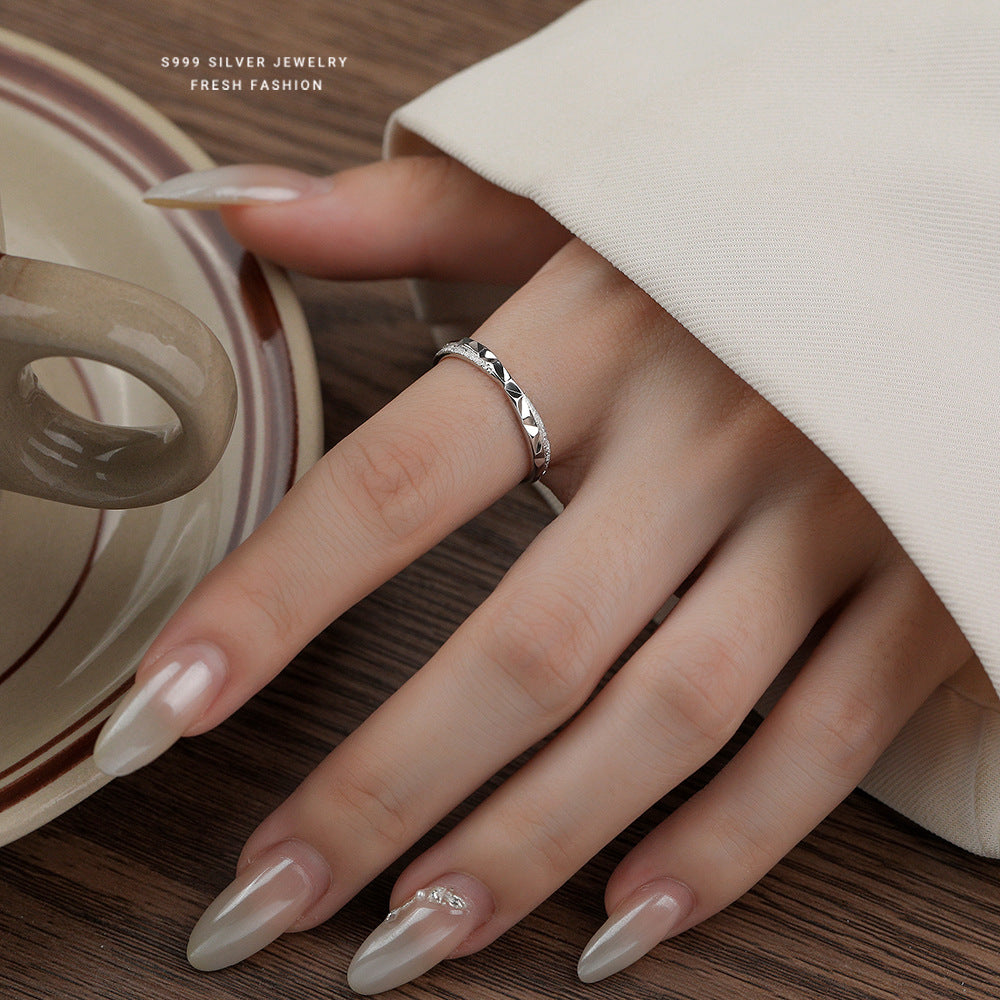 C廠 韓國韓版星辰大海S999純銀開口戒指 批發 折扣@洽客服 25.12.W1「F6138」