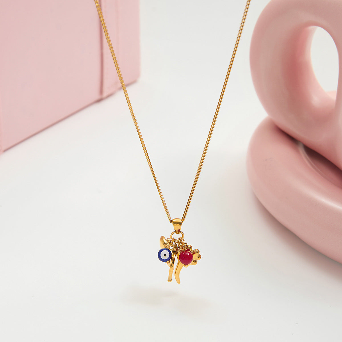 B廠 歐美款 EIMILY 鈦鋼鍍18K金項鍊 批發 折扣@洽客服 25.11.W2「JDN0307051」