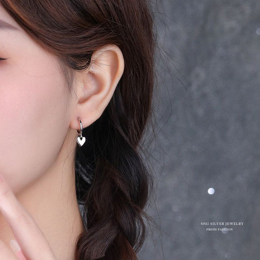 C廠 韓國韓版愛心925純銀耳環批發 折扣@洽客服 26.03.W2「E2328」