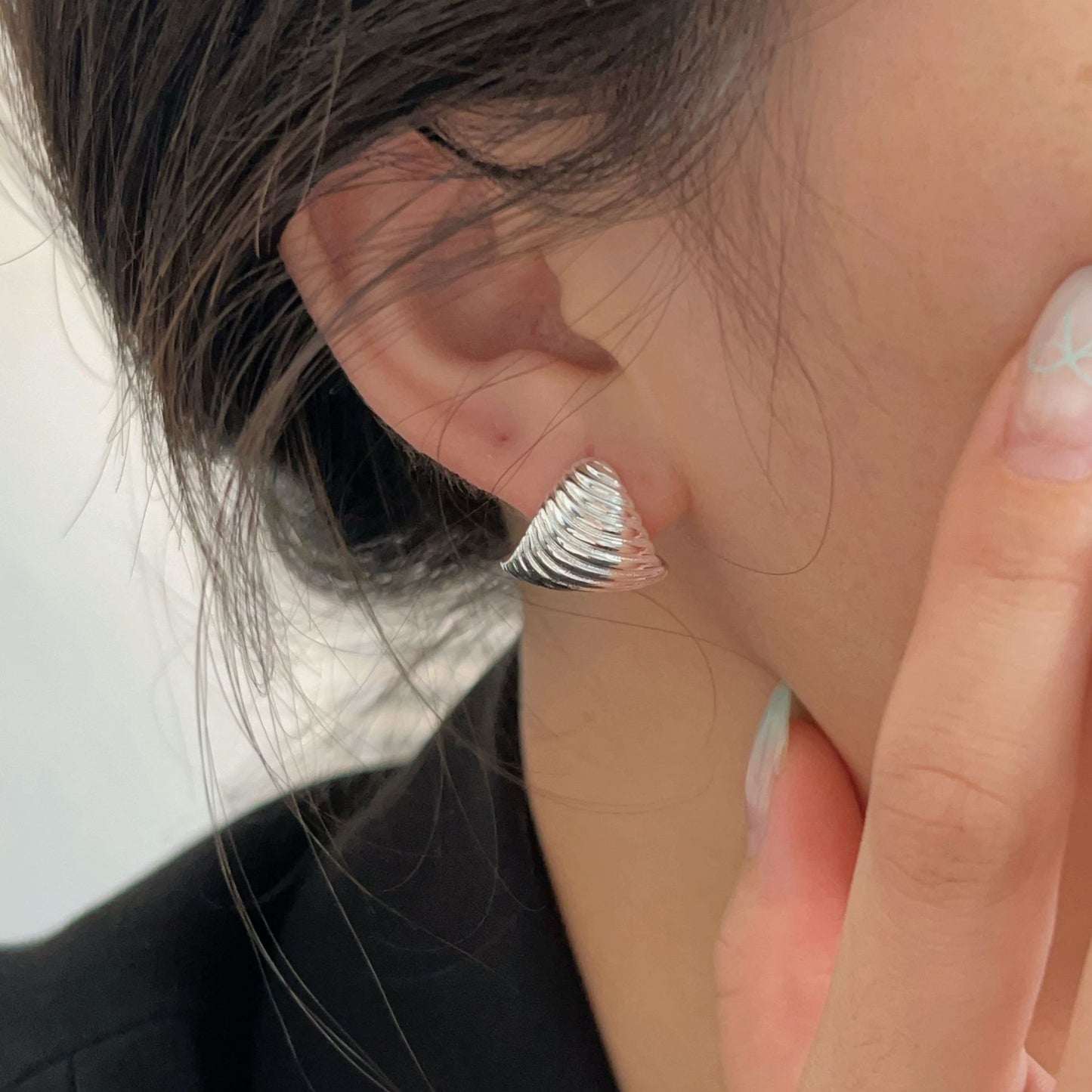 C3廠 韓國韓版幾何三角形S925純銀耳環 批發 折扣@洽客服 25.12.W2「hes411」