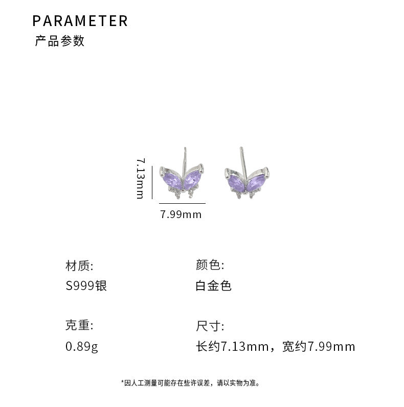 C廠 個性蝴蝶S999足銀耳環「YC6402E」24.10.W1 批發折扣@洽客服