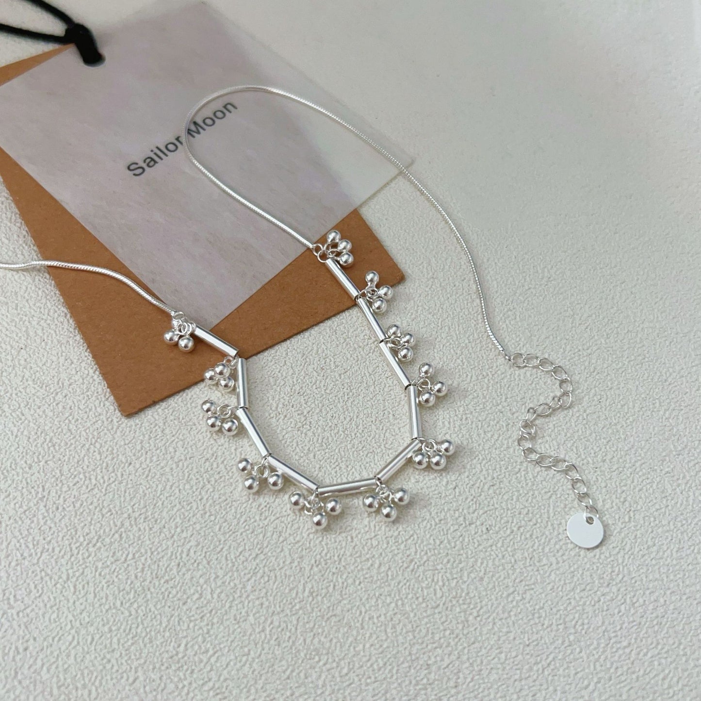 C3廠 韓國韓版小葡萄串珠S925純銀項鍊 批發 折扣@洽客服 25.11.W1「hxl360」