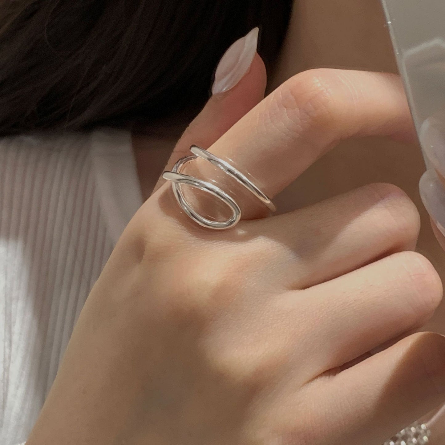 C2廠 韓國韓版多層線條S925純銀戒指 批發 折扣@洽客服 25.10.W5「SR1435」