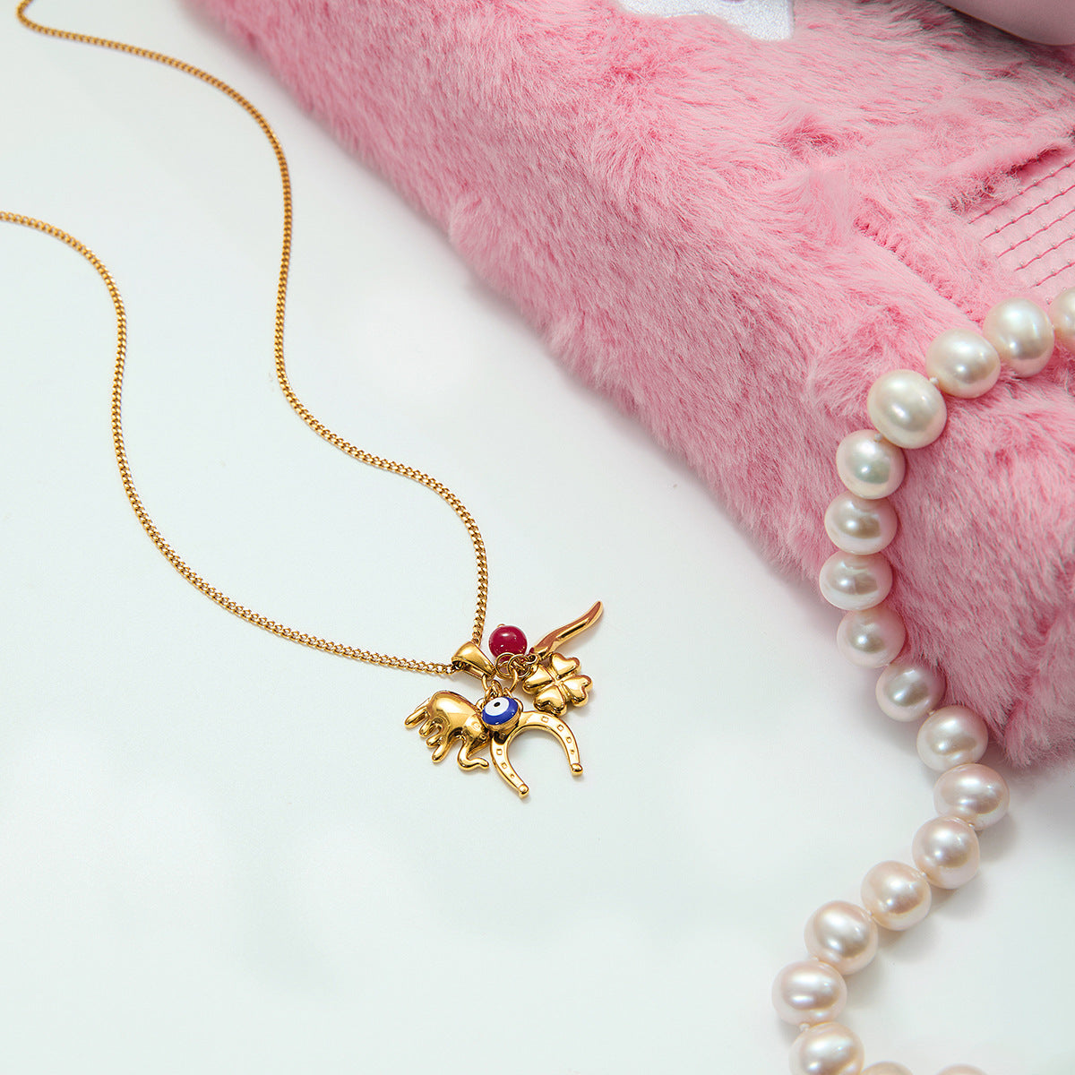 B廠 歐美款 EIMILY 鈦鋼鍍18K金項鍊 批發 折扣@洽客服 25.11.W2「JDN0307051」