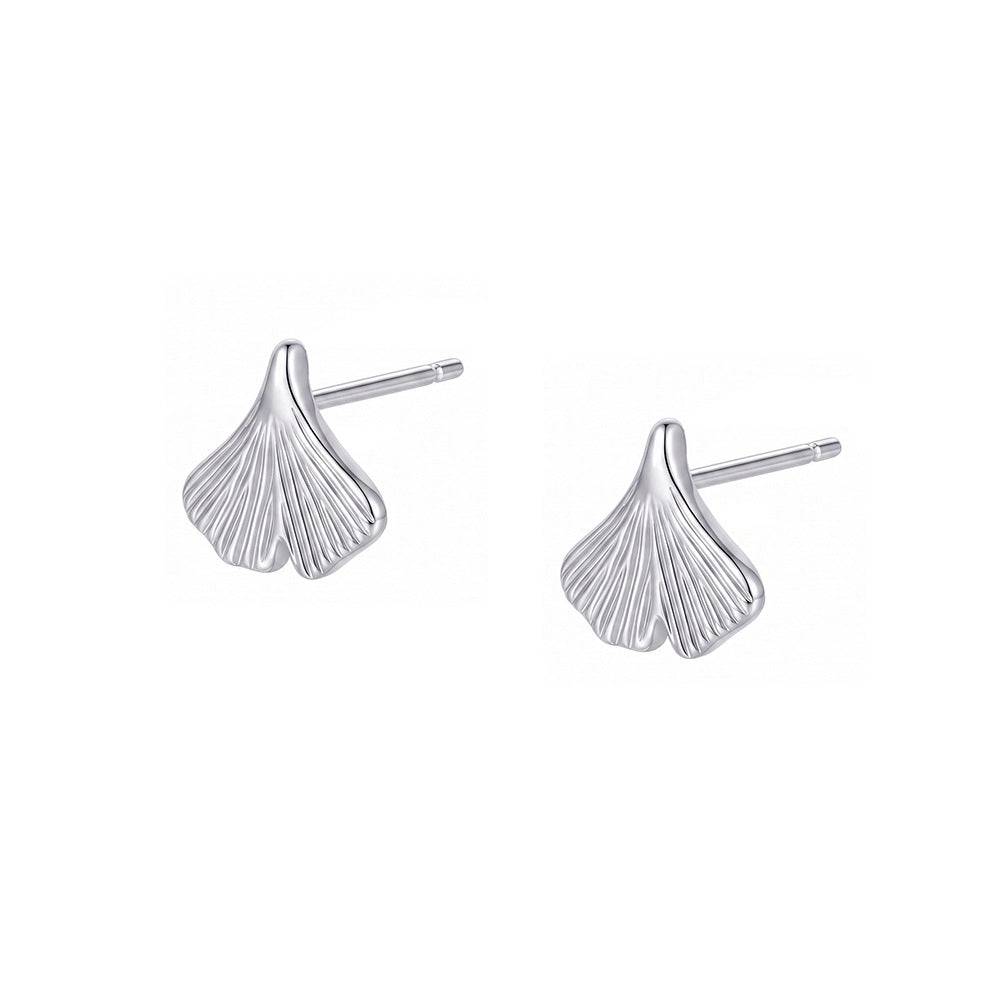 C廠 韓系森林系銀杏葉S925銀耳環批發 折扣@洽客服 26.10.W2「E6629」