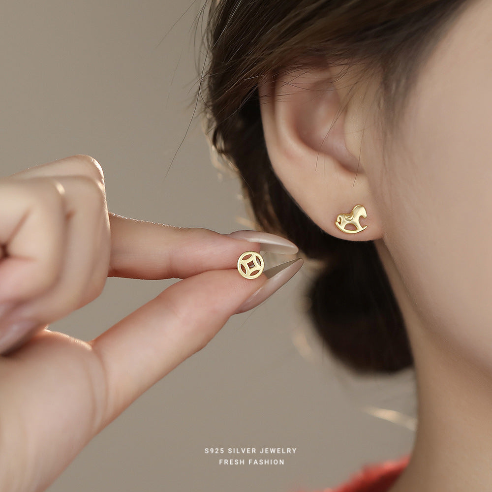 C廠  S925純銀｜ 馬上有錢耳環 批發 折扣@洽客服 26.01.W2「E6060」