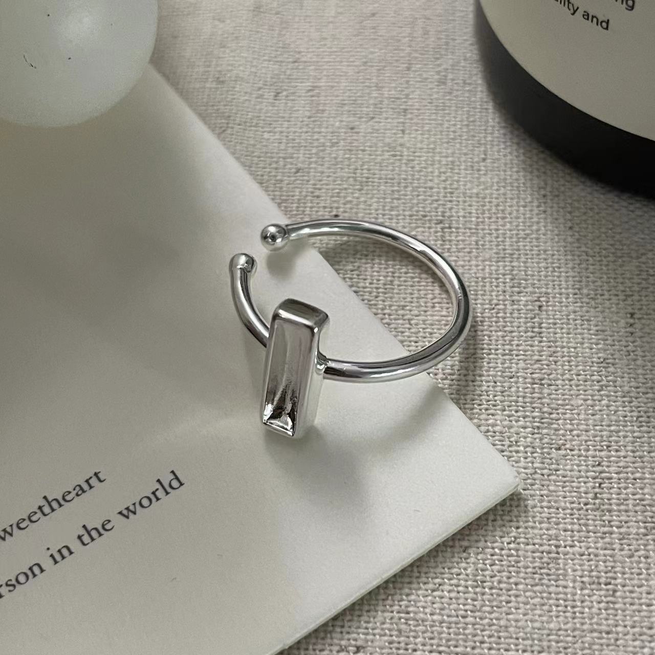 C2廠 韓國韓版方塊S925純銀戒指 批發 折扣@洽客服 25.10.W5「SR1442」