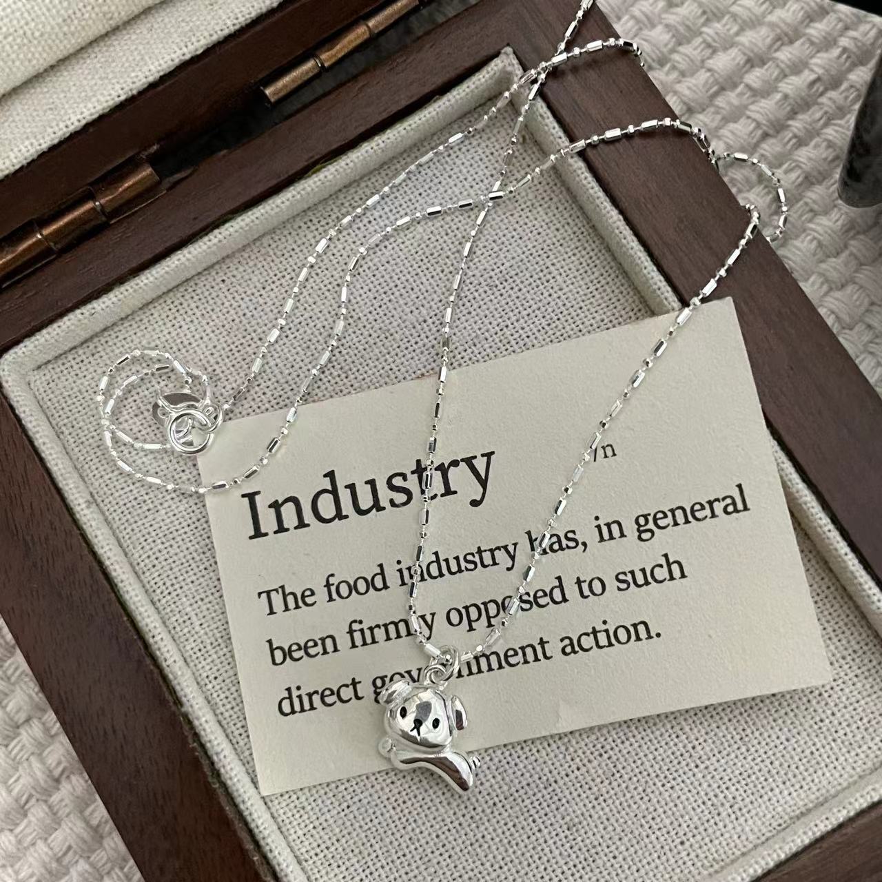 C2廠 韓國韓版小狗狗S925純銀項鍊 批發 折扣@洽客服 25.11.W1「SN3364」