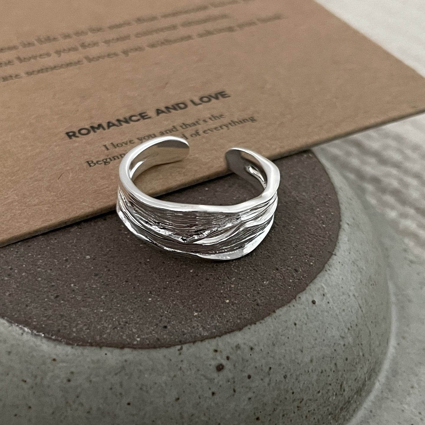 C2廠 韓國韓版褶皺條紋寬面S999純銀戒指 批發 折扣@洽客服 26.01.W1「XSR1130」