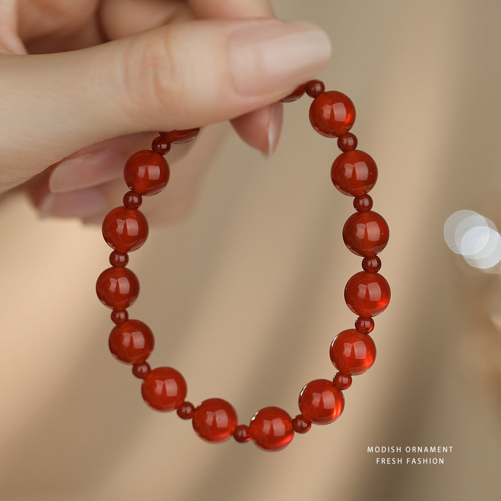 C廠 紅瑪瑙水晶手鍊 26.02.W1「L1295」