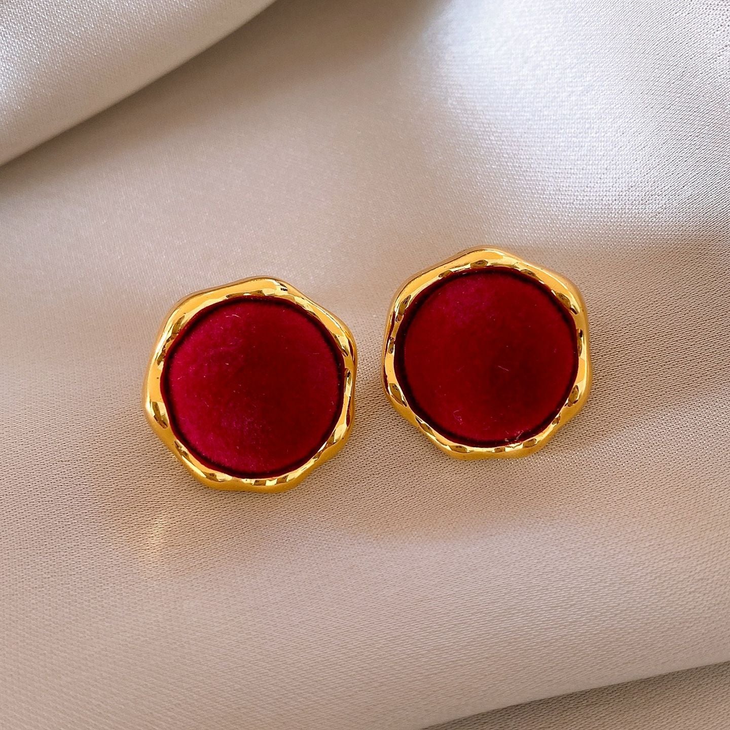 A2廠 日韓款植絨幾何圓方銀針耳環 批發 折扣@洽客服 25.11.W4「WE4952」