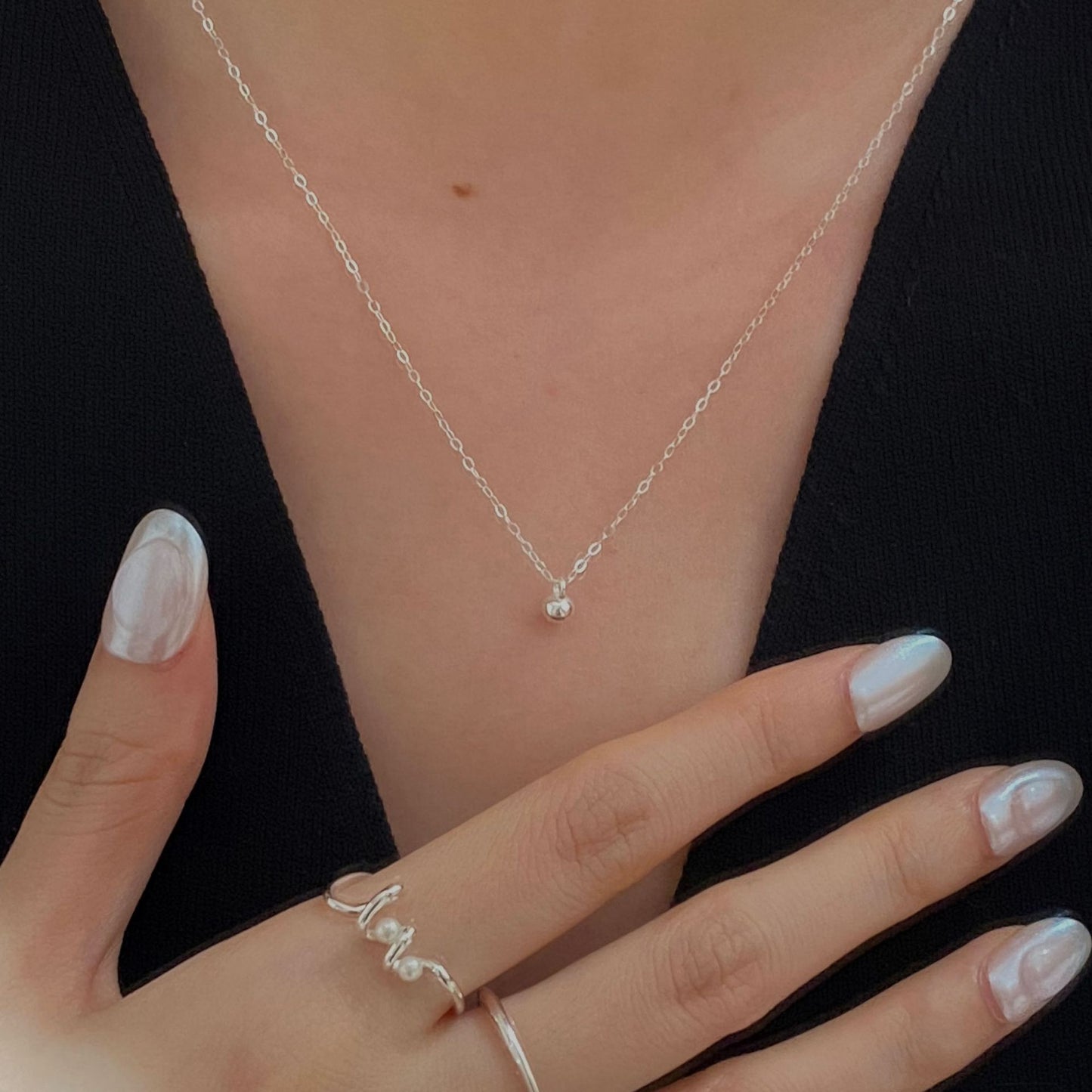 C2廠 韓國韓版豆豆S925純銀項鍊 批發 折扣@洽客服 25.11.W3「SN3519」