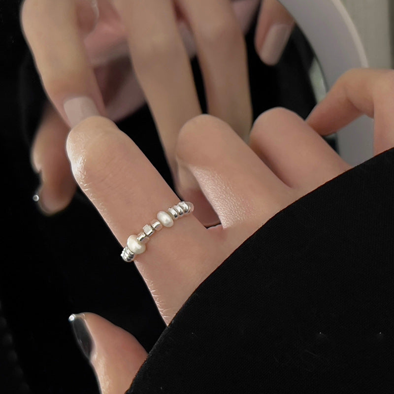 A2廠 韓國韓版金屬珍珠不規則串珠戒指 批發 折扣@洽客服 25.12.W4「WR614」