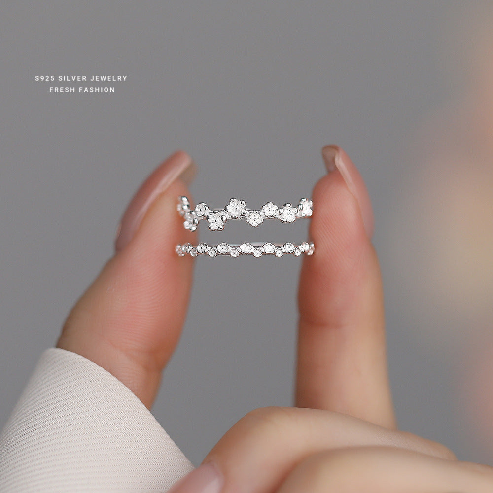 C廠 韓國韓版細圈桃花S925純銀戒指 批發 折扣@洽客服 25.11.W1「K2404 K2405」