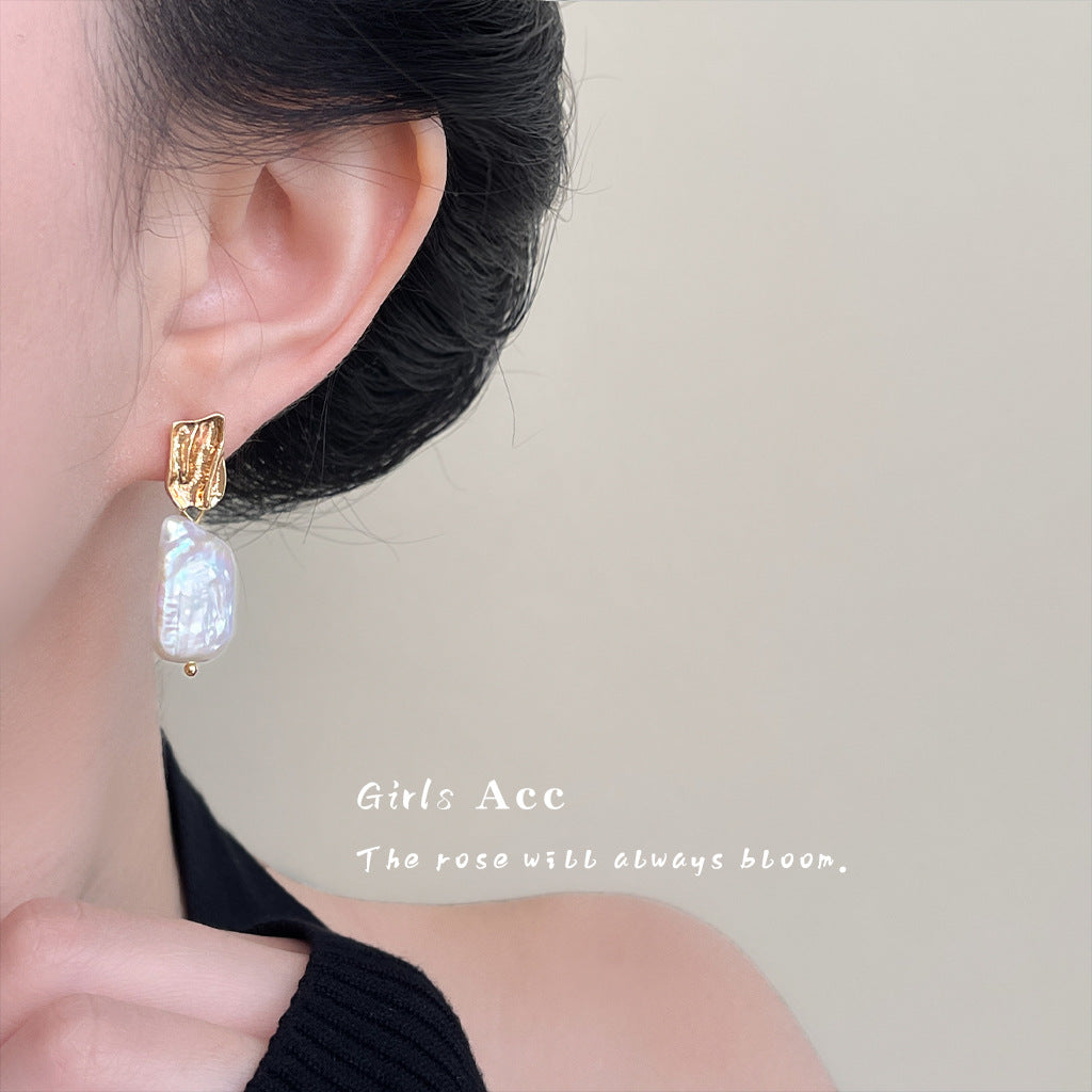 A廠 日韓款復古巴洛克淡水珍珠耳環 批發 折扣@洽客服 26.01.W1「1318」